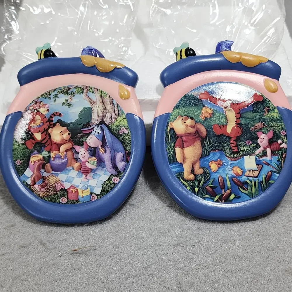 FISHIN' FOR FUN & A POOHISH SORT OF PICNIC Ornaments Poohs Honeypot Advent 68542